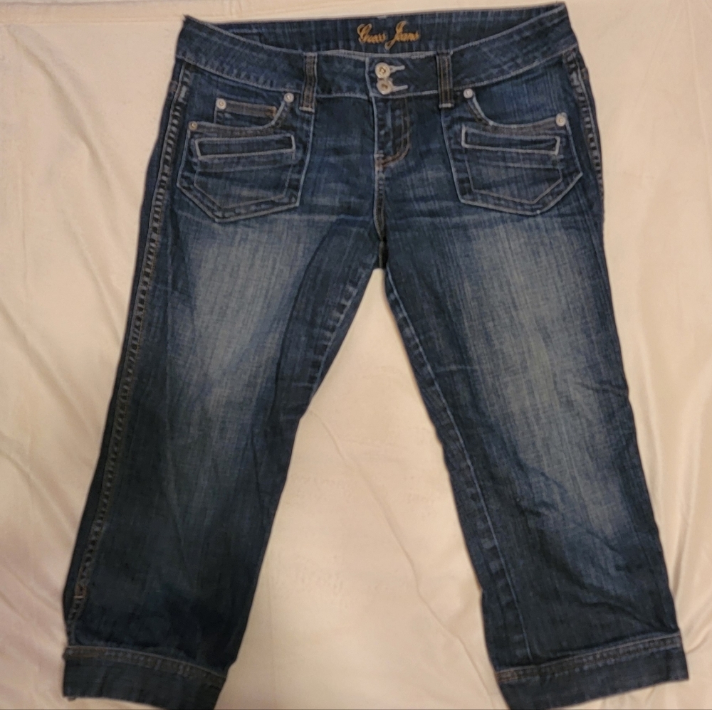 Guess Dark Blue Cropped Women's Jeans Size 31